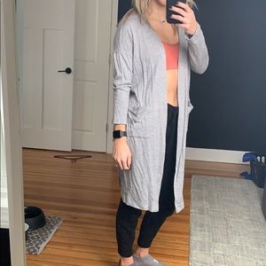 Gray CJLA cardigan